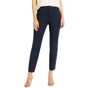 Nic+Zoe Womens Bi-Stretch Copley Straight Pant, Blue